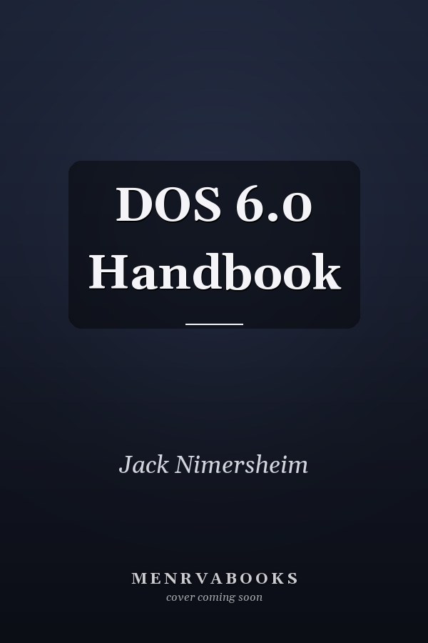 DOS 6.0 Handbook