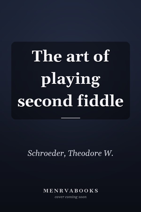 The art of playing second fiddle