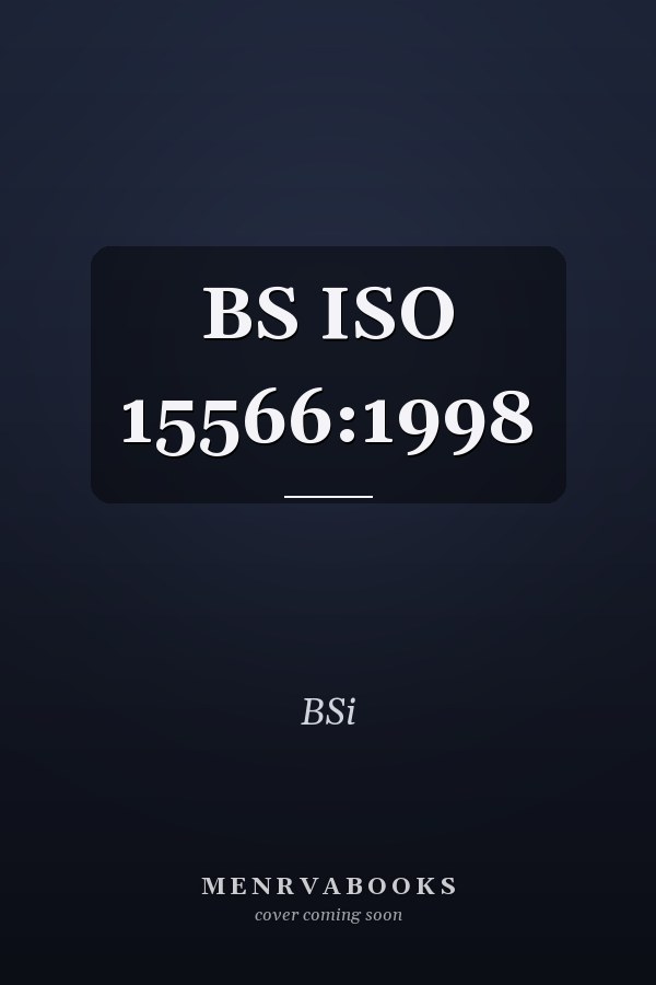 BS ISO 15566:1998