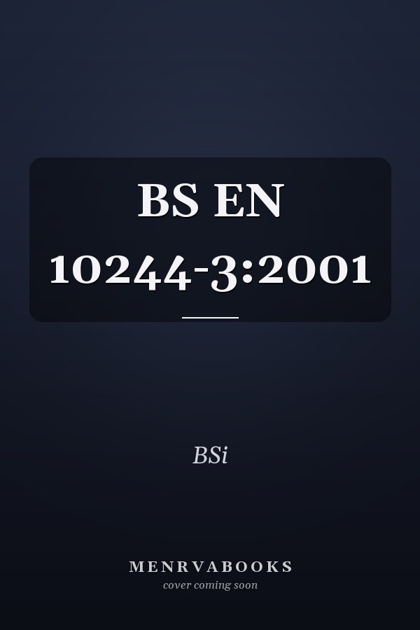 BS EN 10244-3:2001