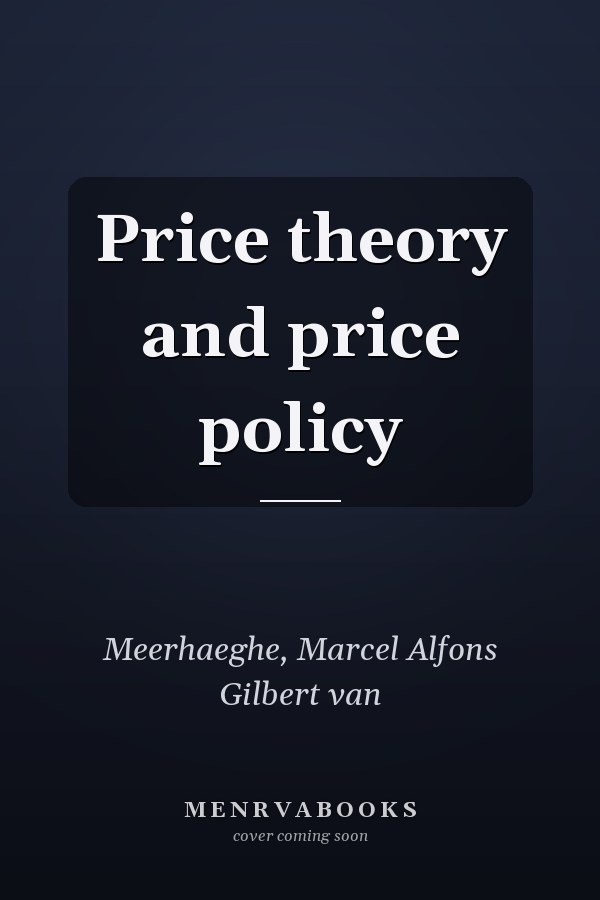 Price theory and price policy