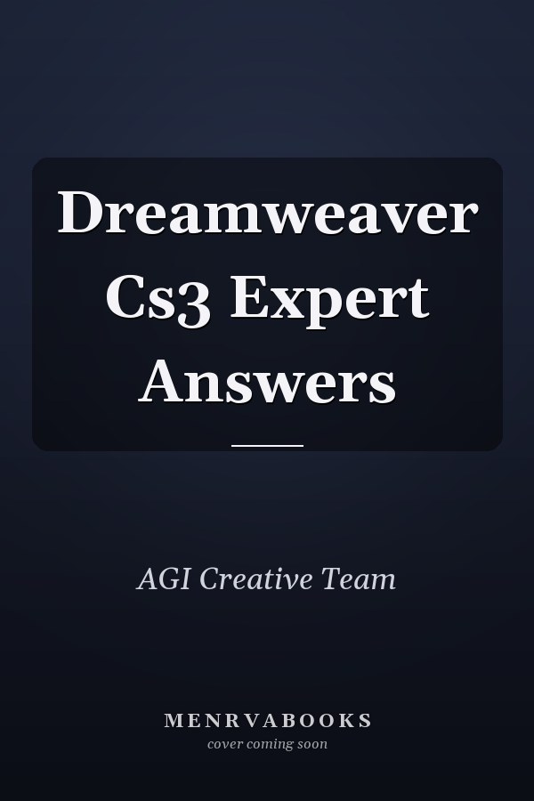 Dreamweaver Cs3 Expert Answers