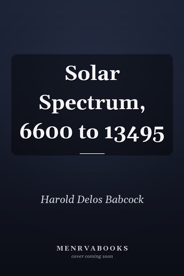 Solar Spectrum, 6600 to 13495