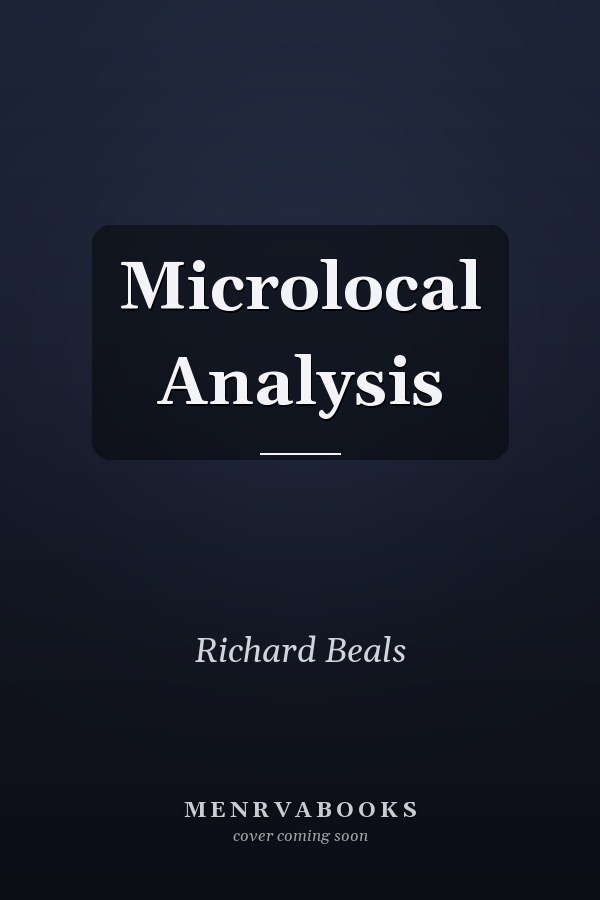Microlocal Analysis
