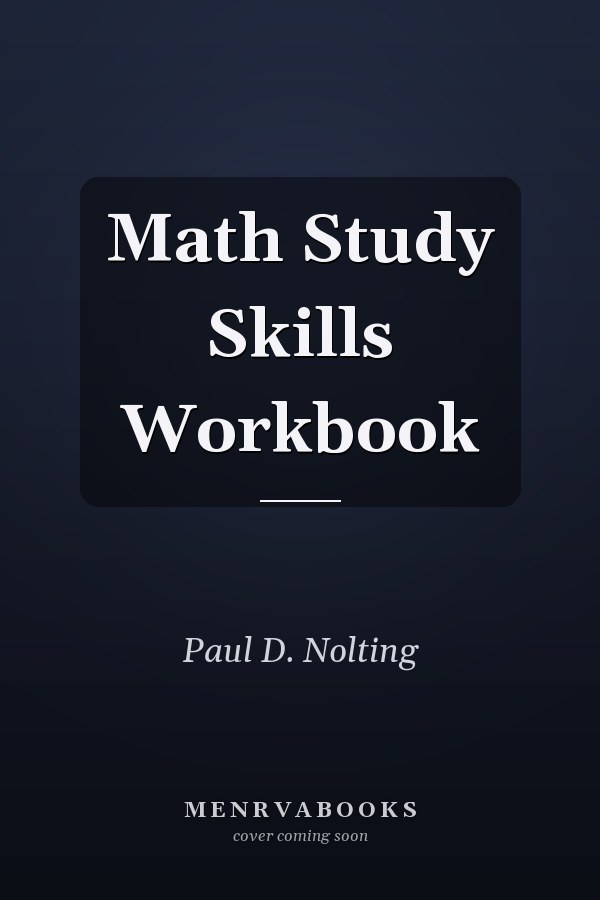 Math Study Skills Workbook