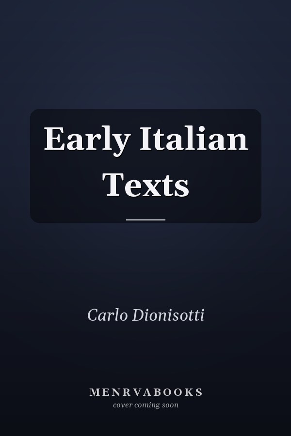 Early Italian Texts