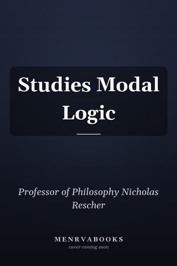 Studies Modal Logic