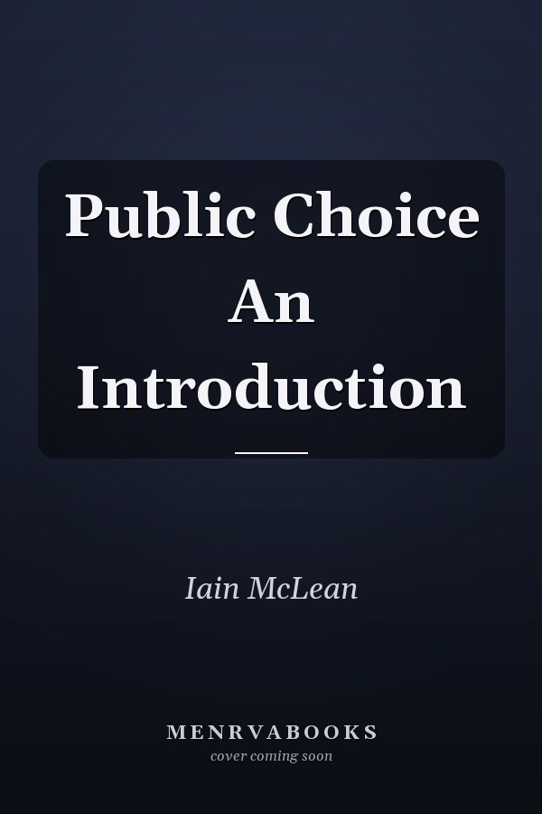 Public Choice An Introduction