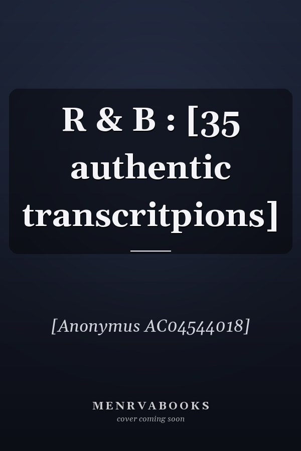 R & B : [35 authentic transcritpions]