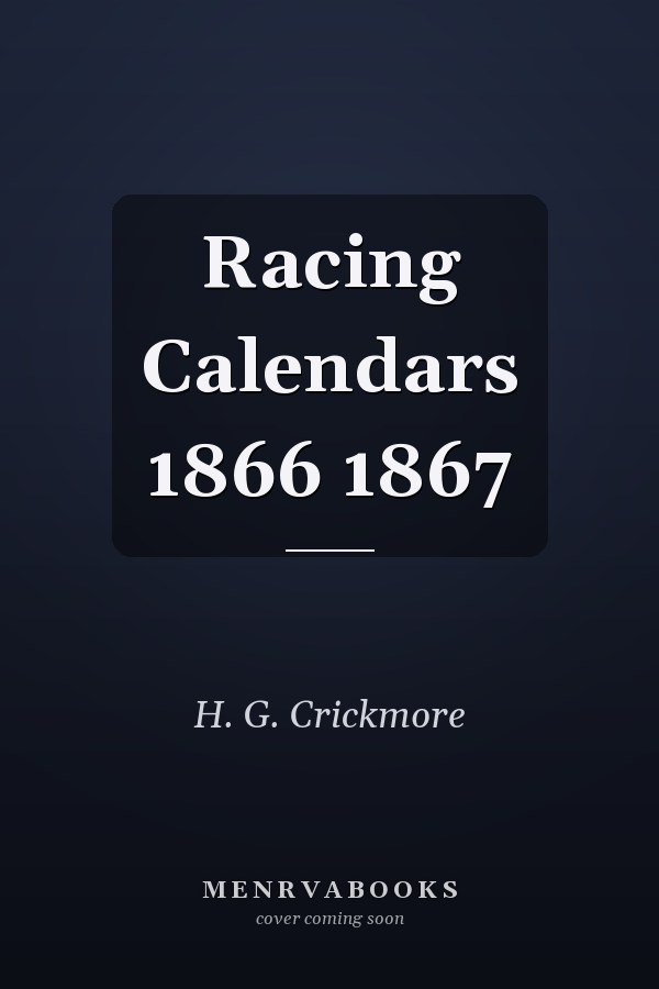 Racing Calendars 1866 1867