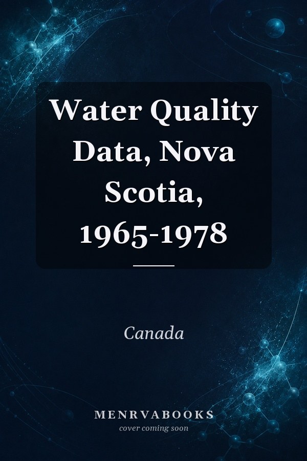 Water Quality Data, Nova Scotia, 1965-1978