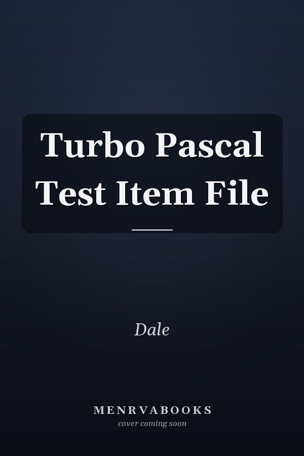 Turbo Pascal Test Item File