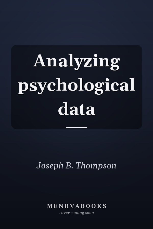 Analyzing psychological data