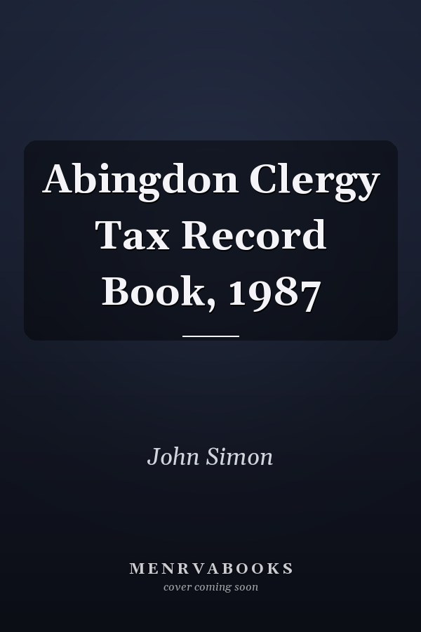 Abingdon Clergy Tax Record Book, 1987