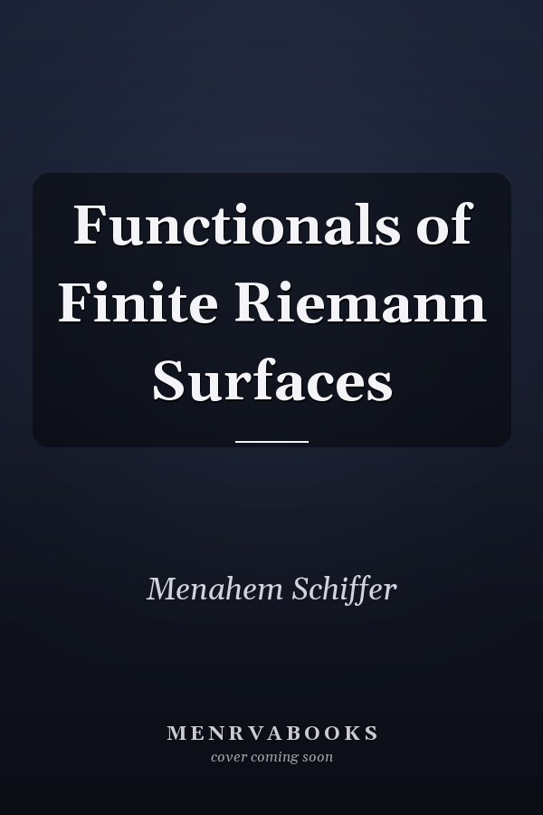 Functionals of Finite Riemann Surfaces