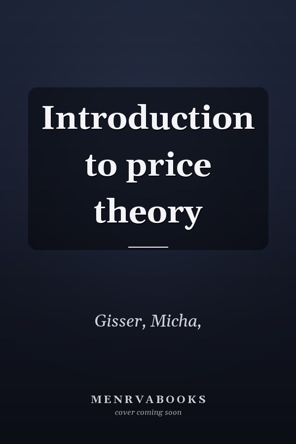 Introduction to price theory