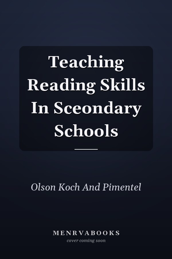 Teaching Reading Skills In Sceondary Schools