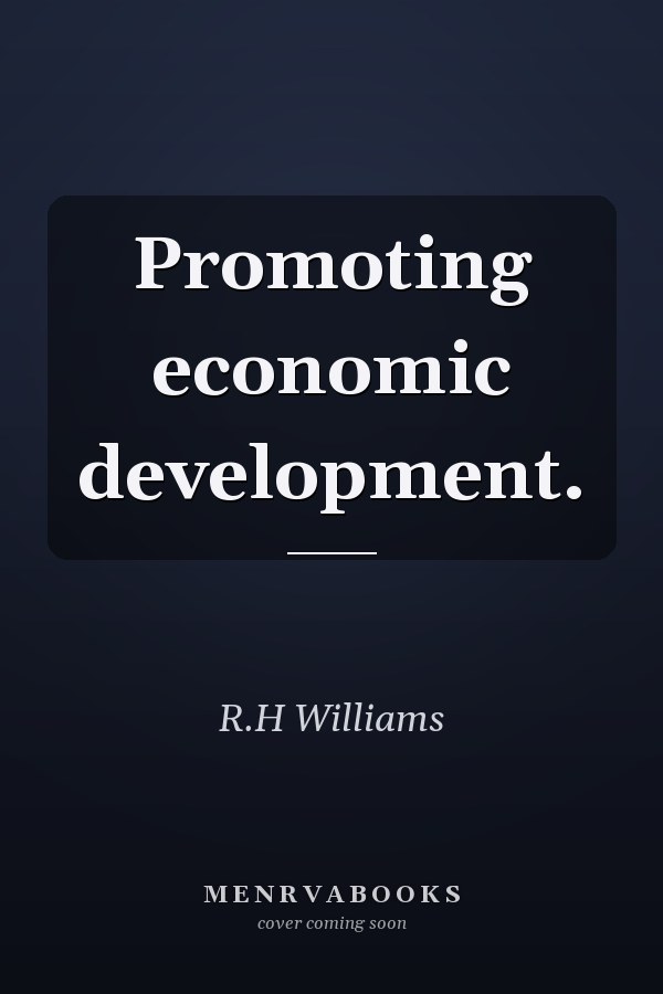 Promoting economic development.