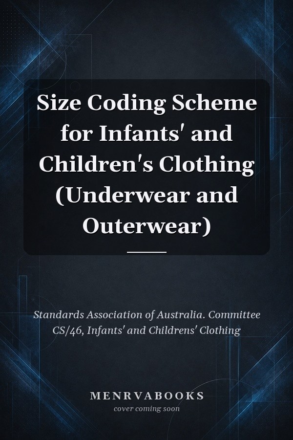 Size Coding Scheme for Infants' and Children's Clothing (Underwear and Outerwear)