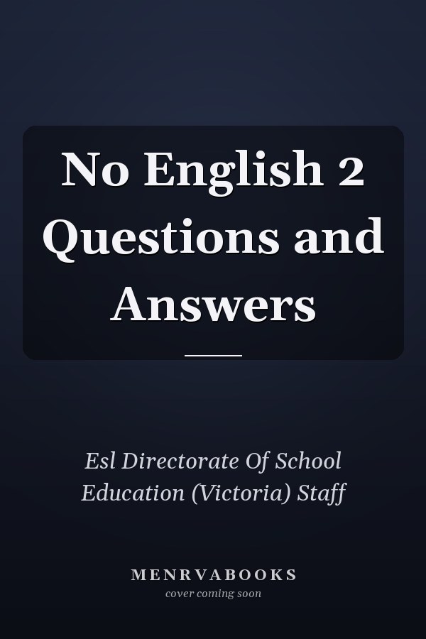 No English 2 Questions and Answers