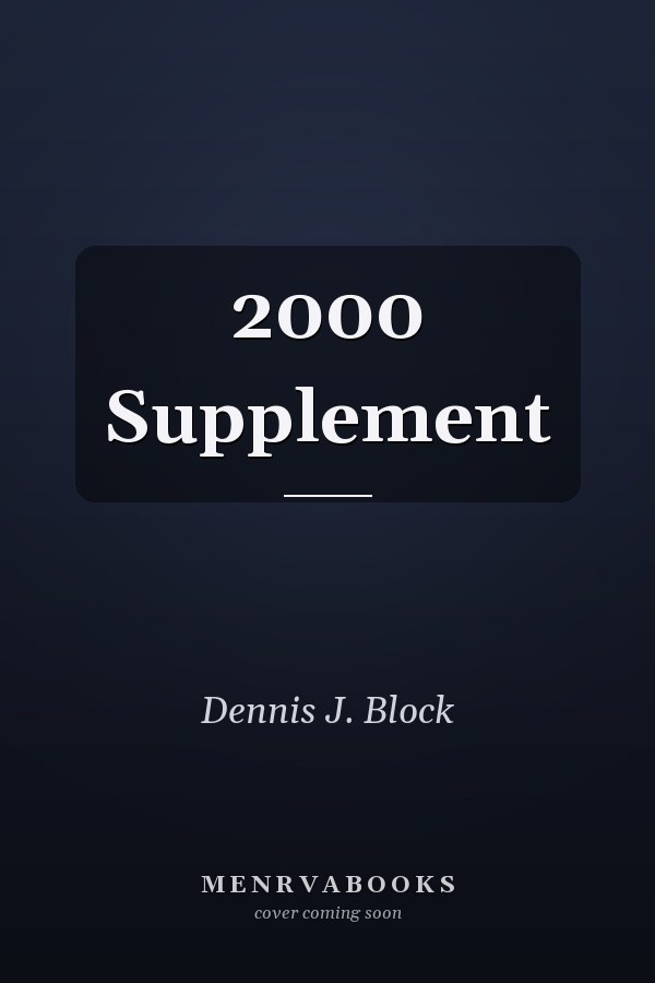 2000 Supplement