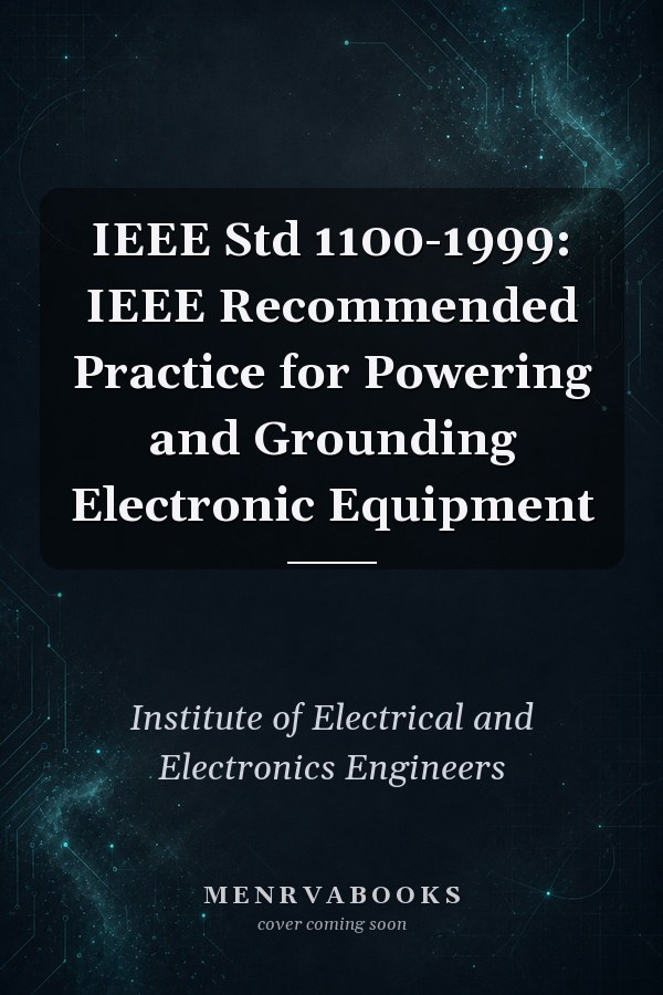 IEEE Std 1100-1999: IEEE Recommended Practice for Powering and Grounding Electronic Equipment