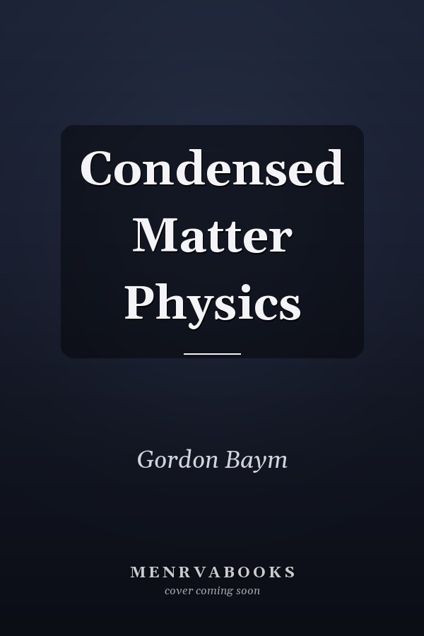 Condensed Matter Physics