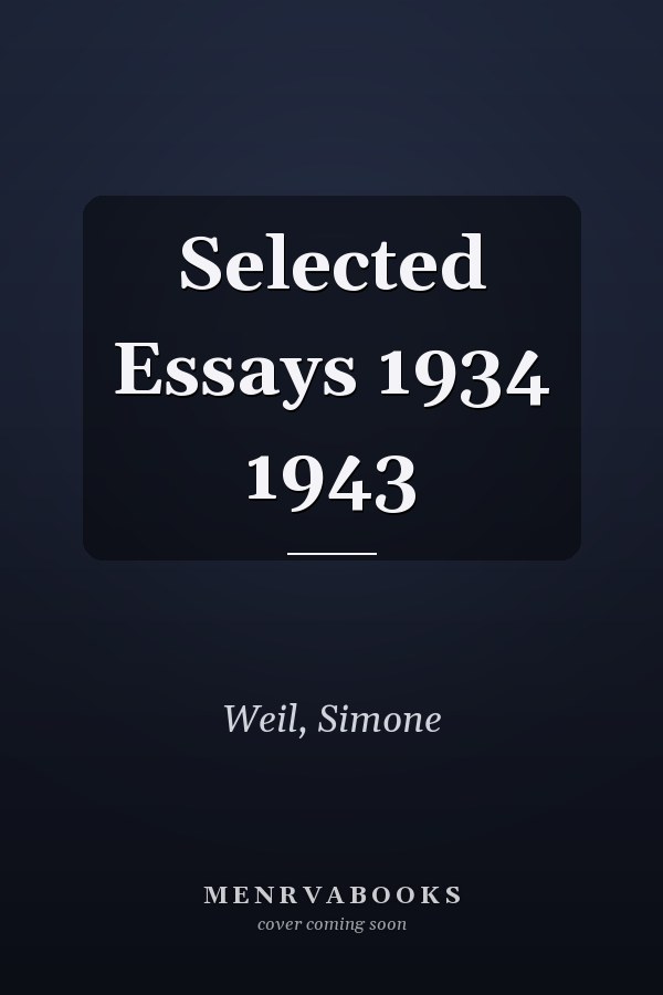 Selected Essays 1934 1943