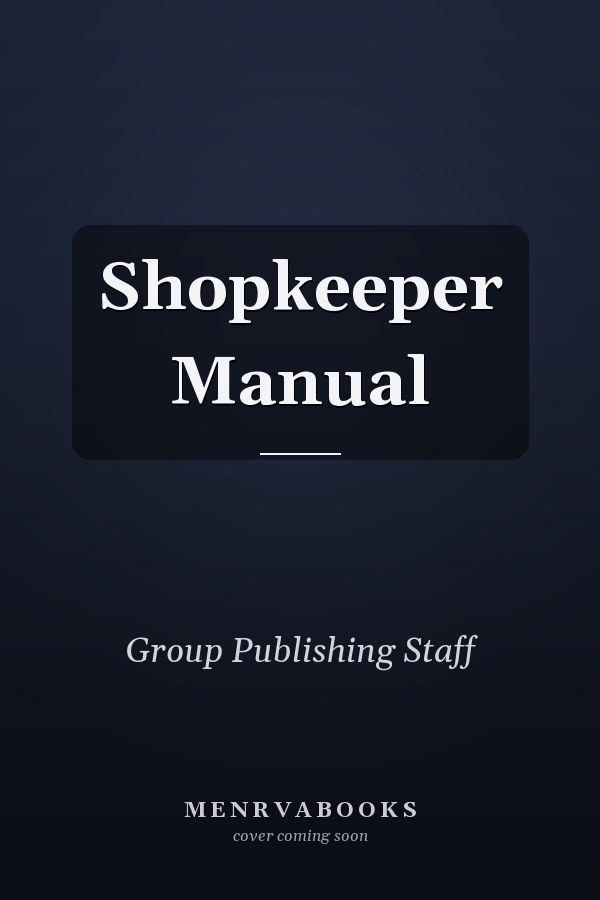 Shopkeeper Manual