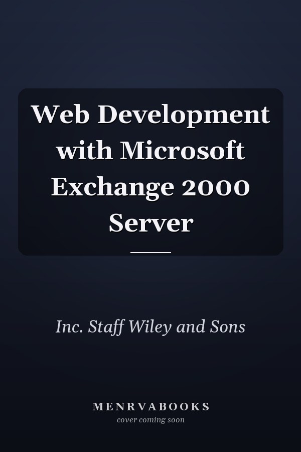 Web Development with Microsoft Exchange 2000 Server