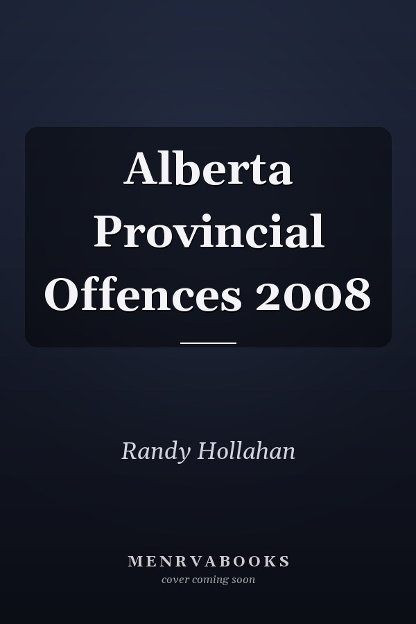 Alberta Provincial Offences 2008