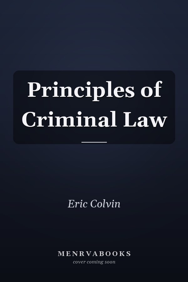 Principles of Criminal Law