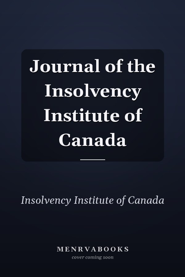 Journal of the Insolvency Institute of Canada