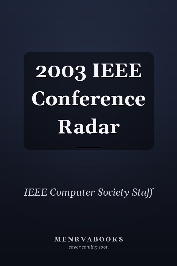 2003 IEEE Conference Radar