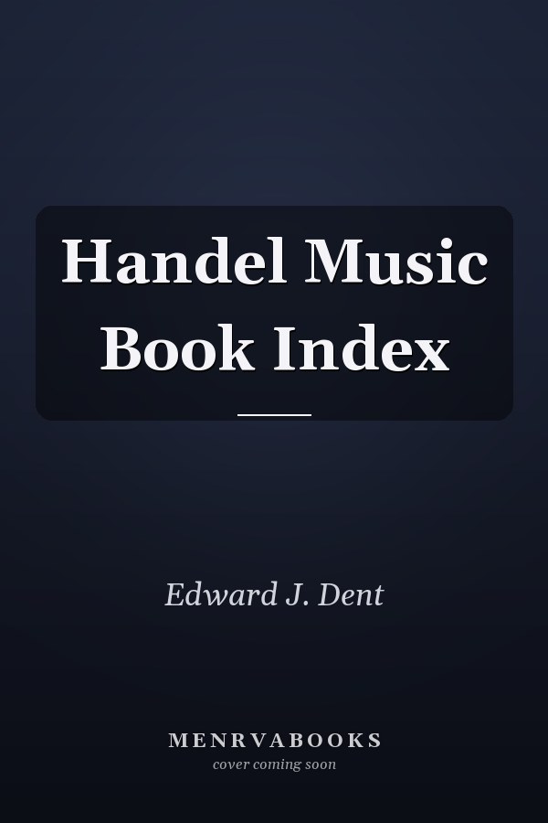 Handel Music Book Index