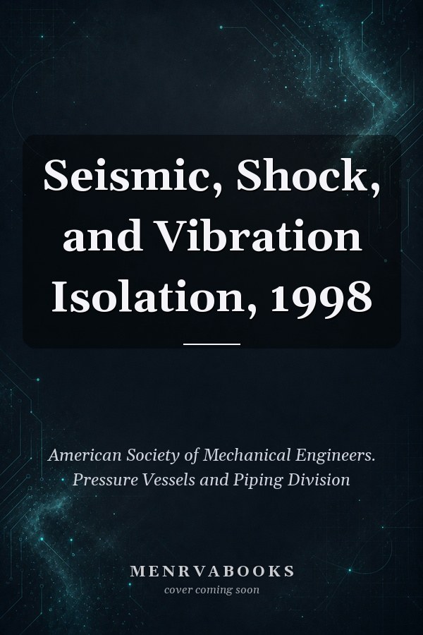 Seismic, Shock, and Vibration Isolation, 1998
