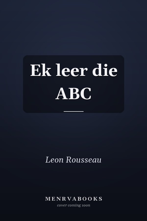 Ek leer die ABC