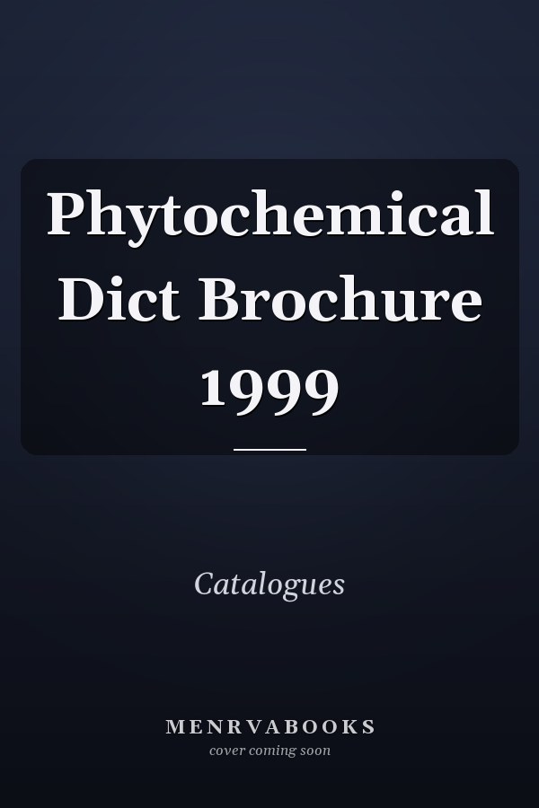 Phytochemical Dict Brochure 1999