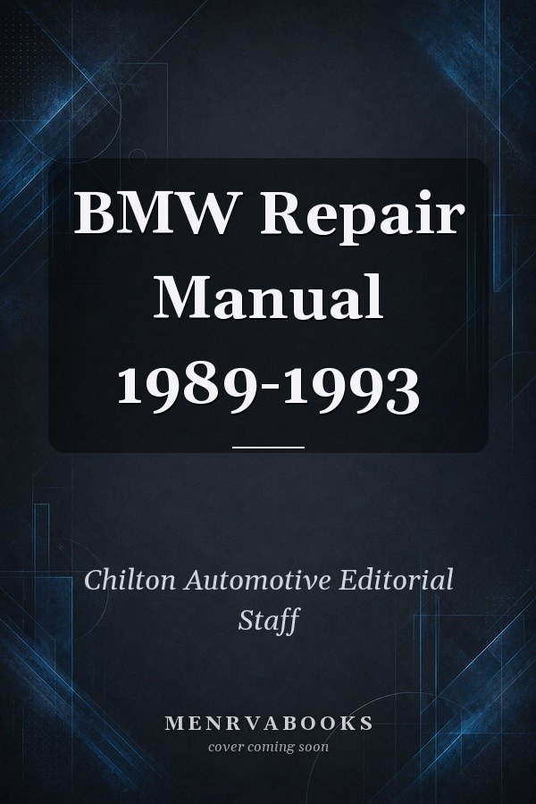 BMW Repair Manual 1989-1993