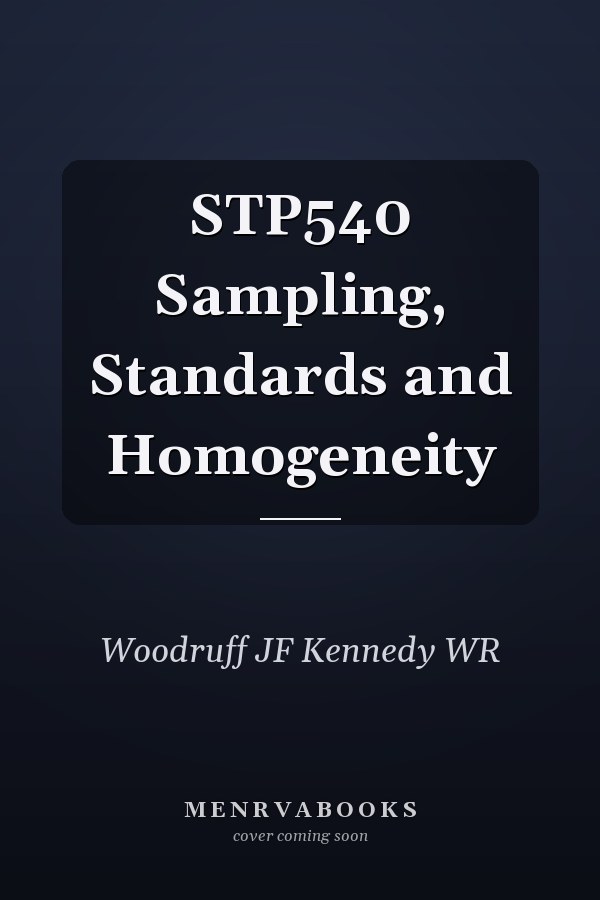 STP540 Sampling, Standards and Homogeneity
