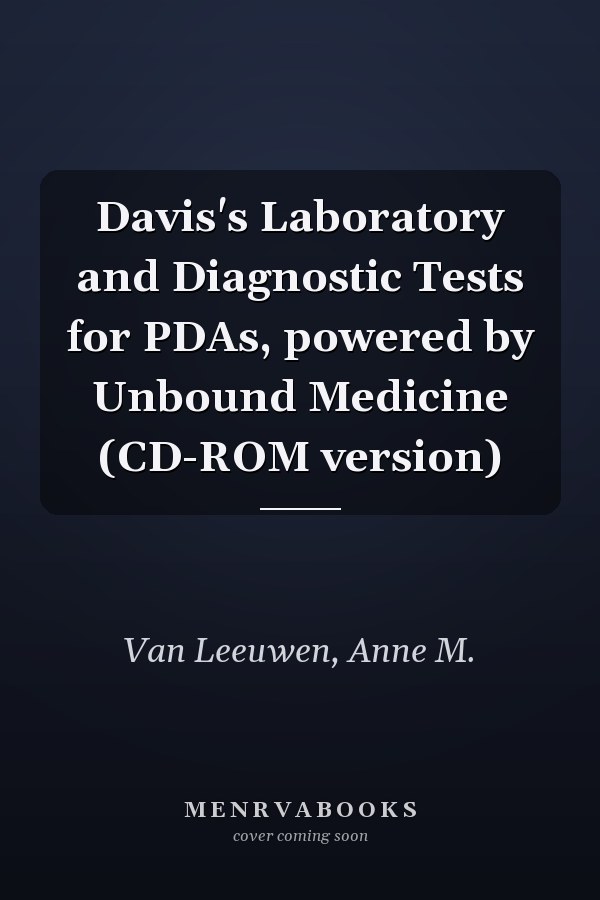 Davis's Laboratory and Diagnostic Tests for PDAs, powered by Unbound Medicine (CD-ROM version)