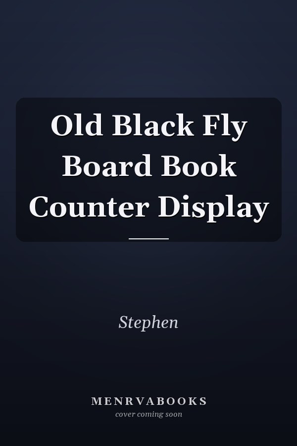 Old Black Fly Board Book Counter Display