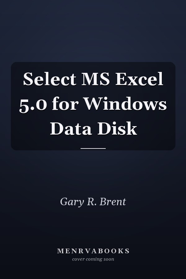 Select MS Excel 5.0 for Windows Data Disk