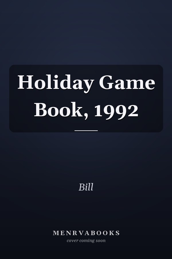 Holiday Game Book, 1992