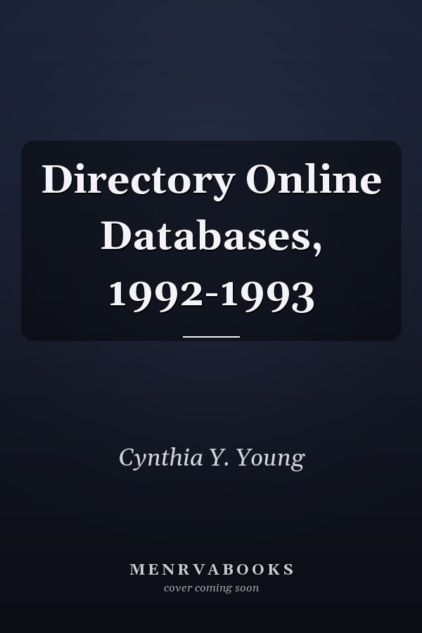 Directory Online Databases, 1992-1993