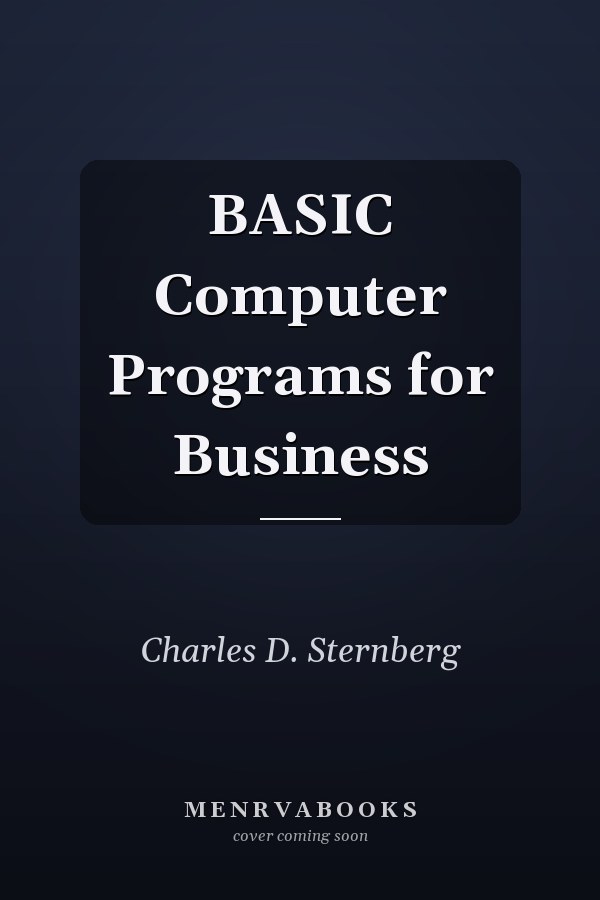 BASIC Computer Programs for Business