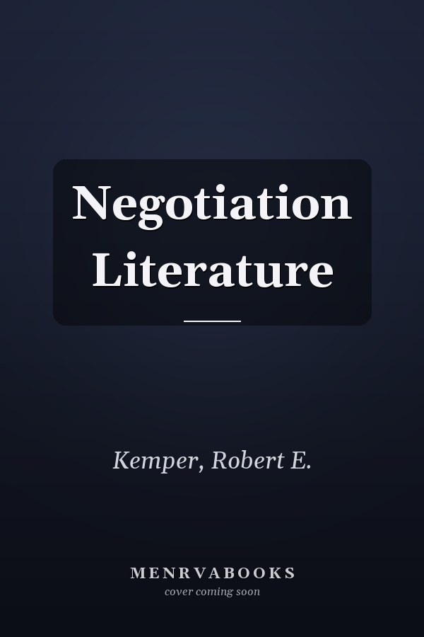 Negotiation Literature