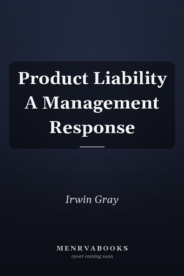 Product Liability A Management Response