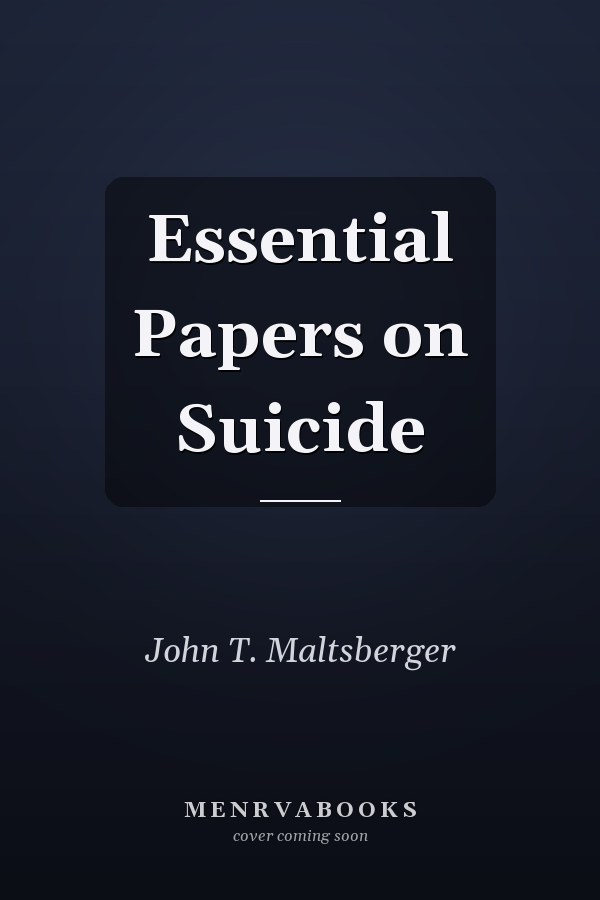 Essential Papers on Suicide