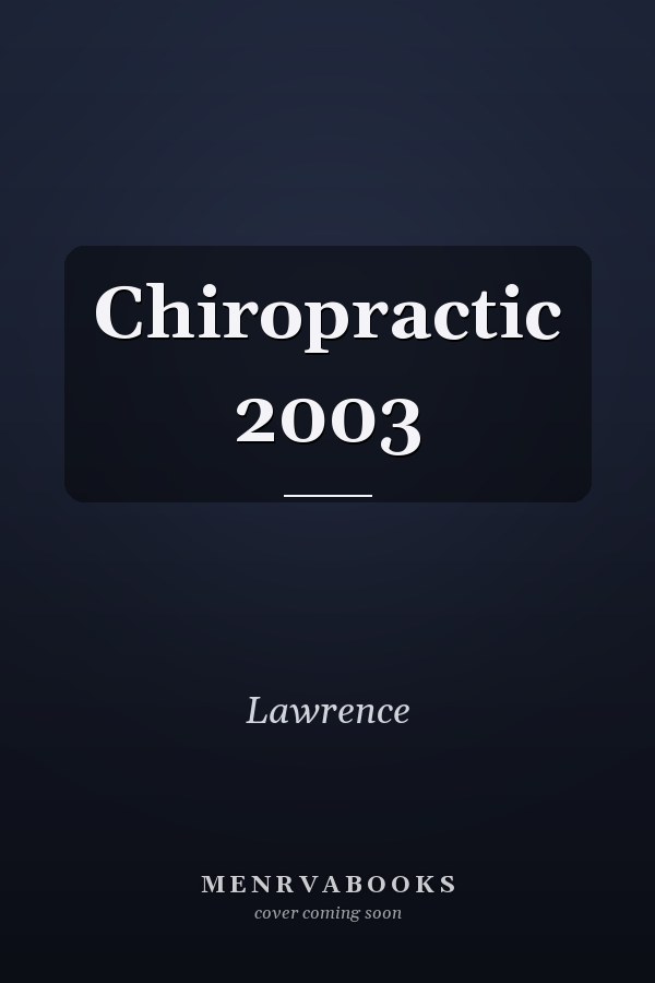 Chiropractic 2003